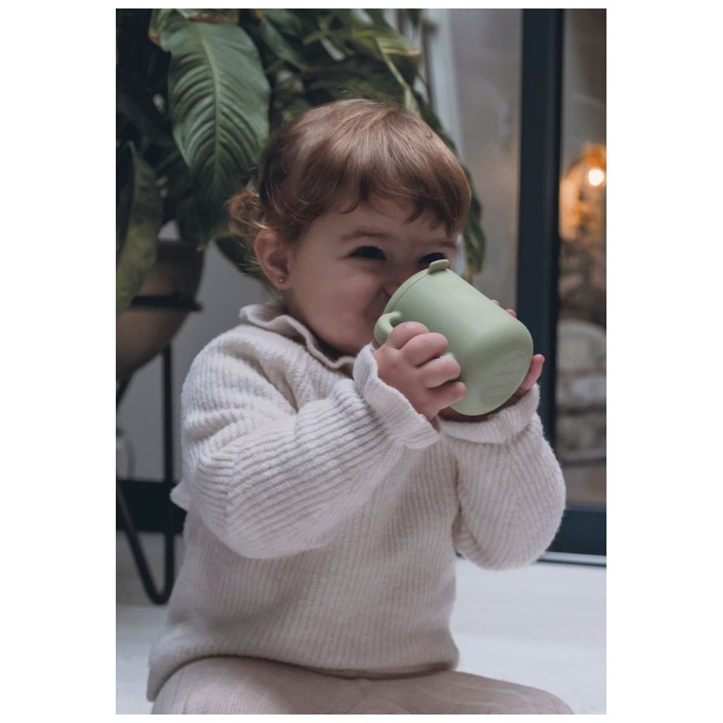 BeabaBeaba   Silikon Lerntasse blau