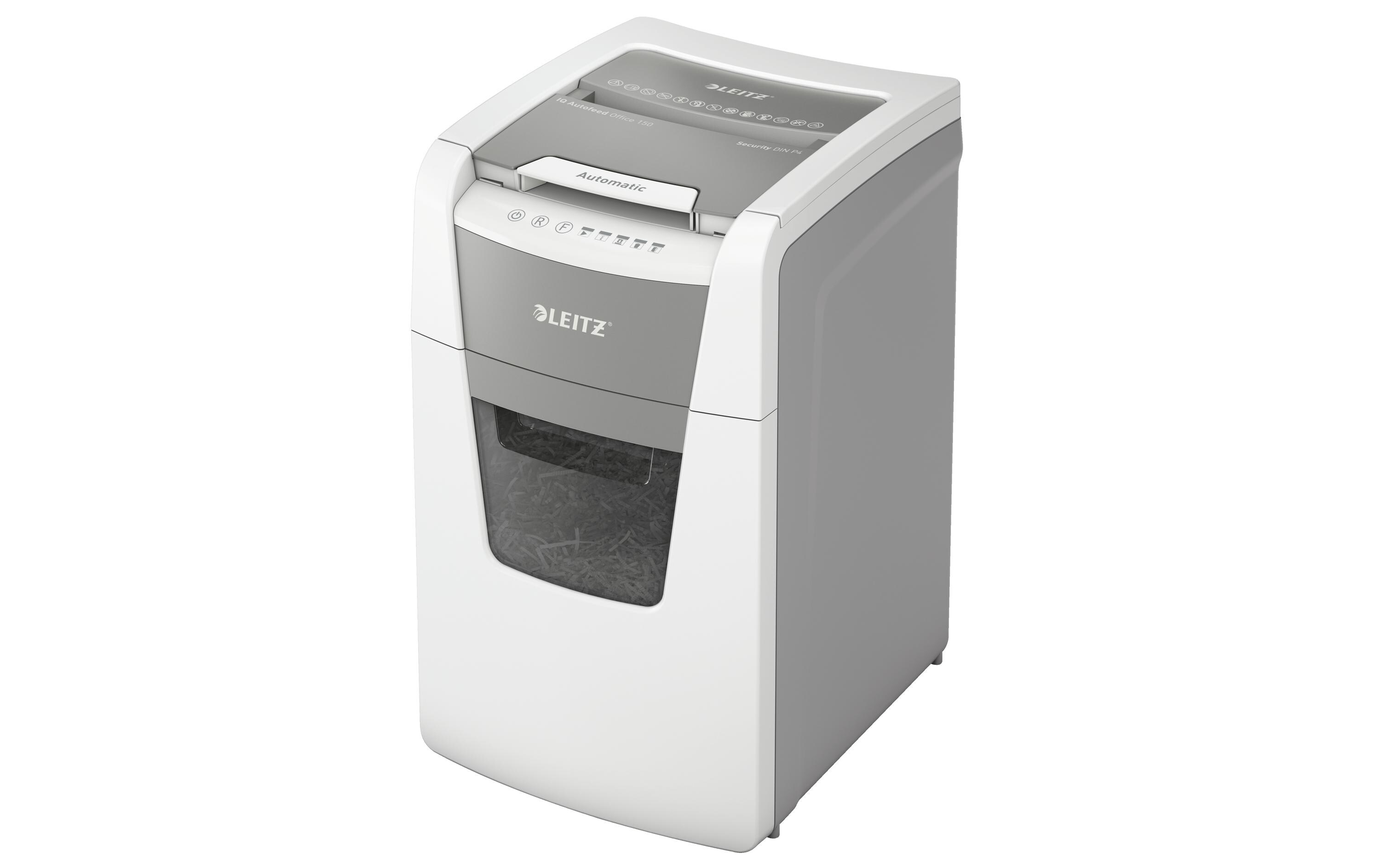 Aktenvernichter IQ Autofeed Office, P-4, 150 Blatt<br>Automatischer Dokumentenvernichter (auto) mit Partikelschnitt für sichere Vernichtung vertraulicher Unterlagen