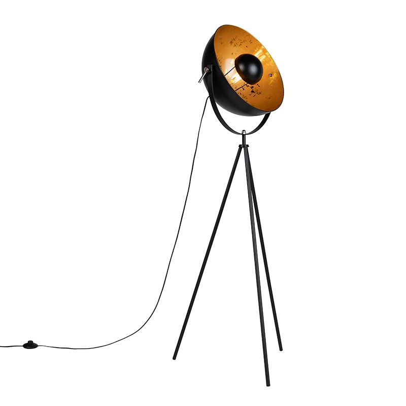 Industriële vloerlamp tripod zwart - Magna 40 Eglip
