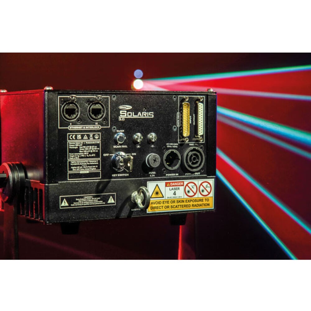 Showtec Solaris 3.0 RGB laser met ILDA