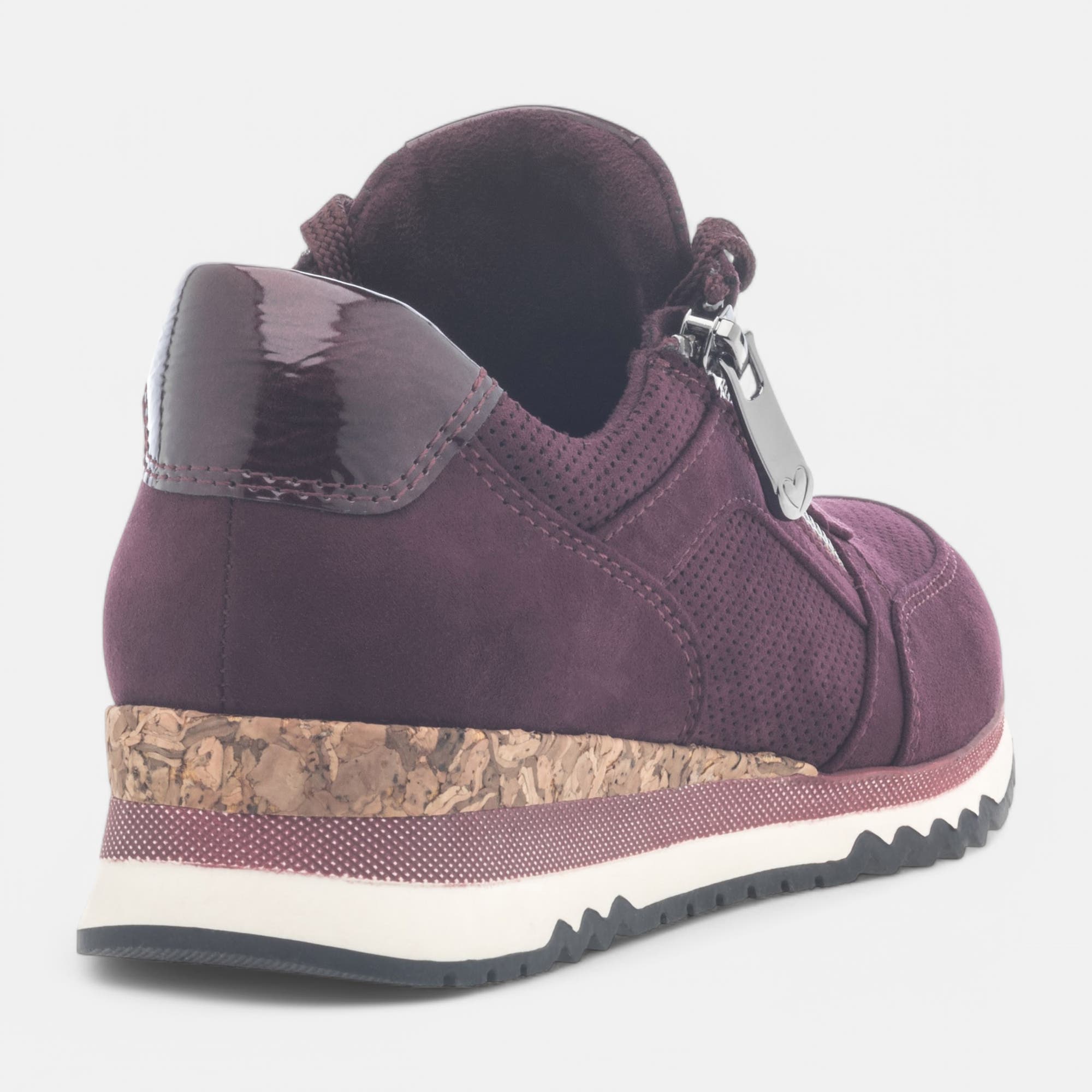 Baskets basses Femme bordeaux