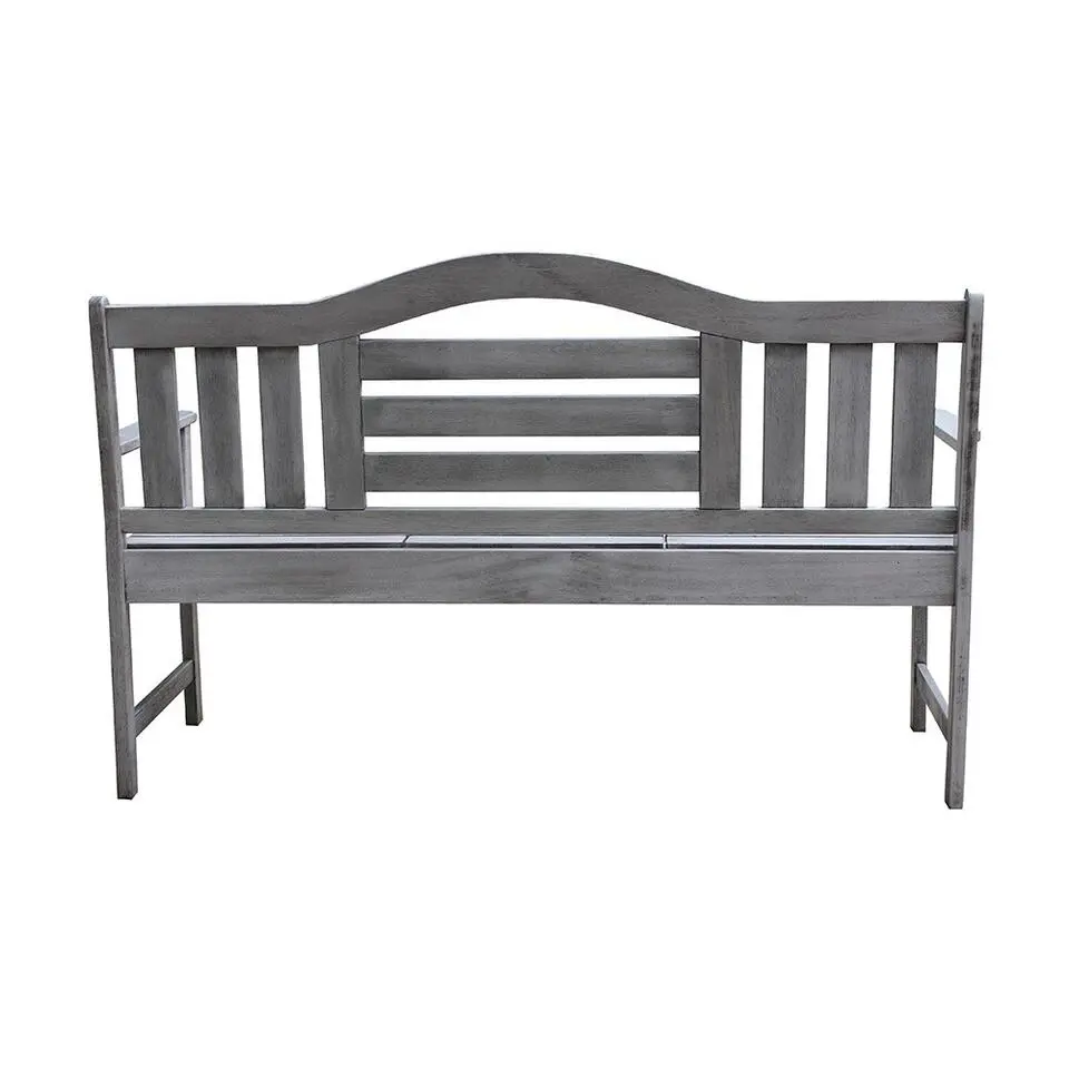 SenS-Line Nevada tuinbank met uitklapbaar tafeltje - Grijs - 150 cm - Meranti h