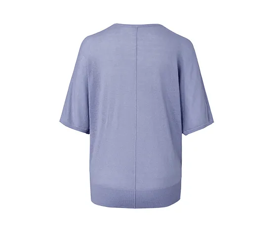 Feinstrick-Shirt aus Leinenmix