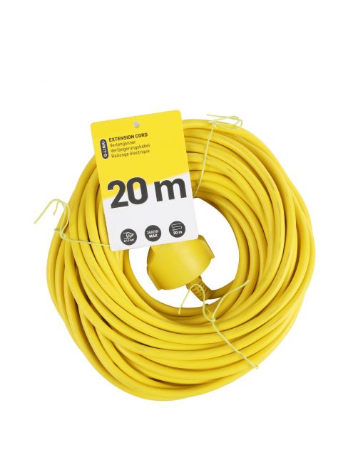 Q-Link Verlengsnoer 2x1.5mm - Elektra - 20 m Geel