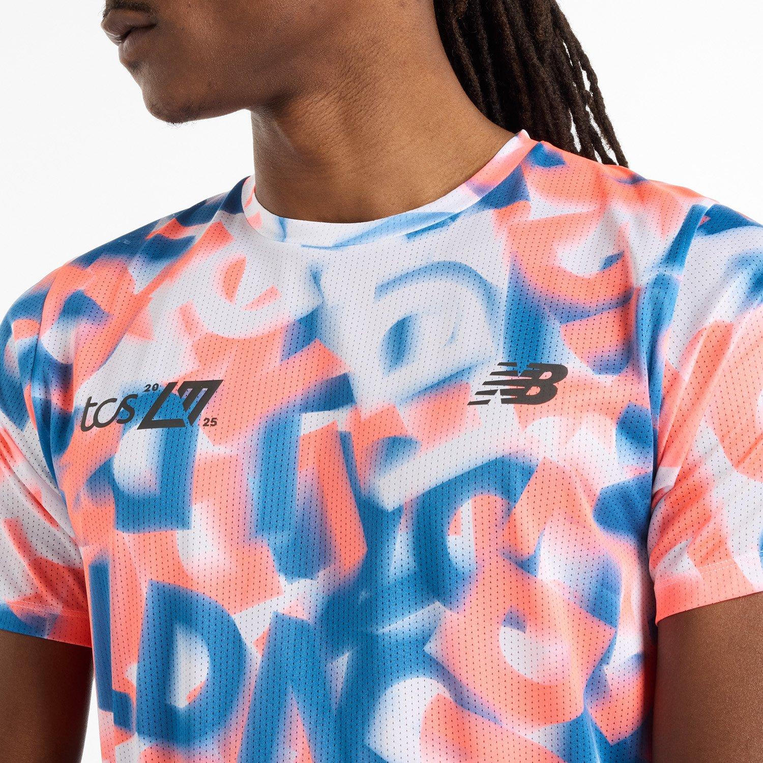 New Balance Ath Ss Mlt Smal Running Top Mens