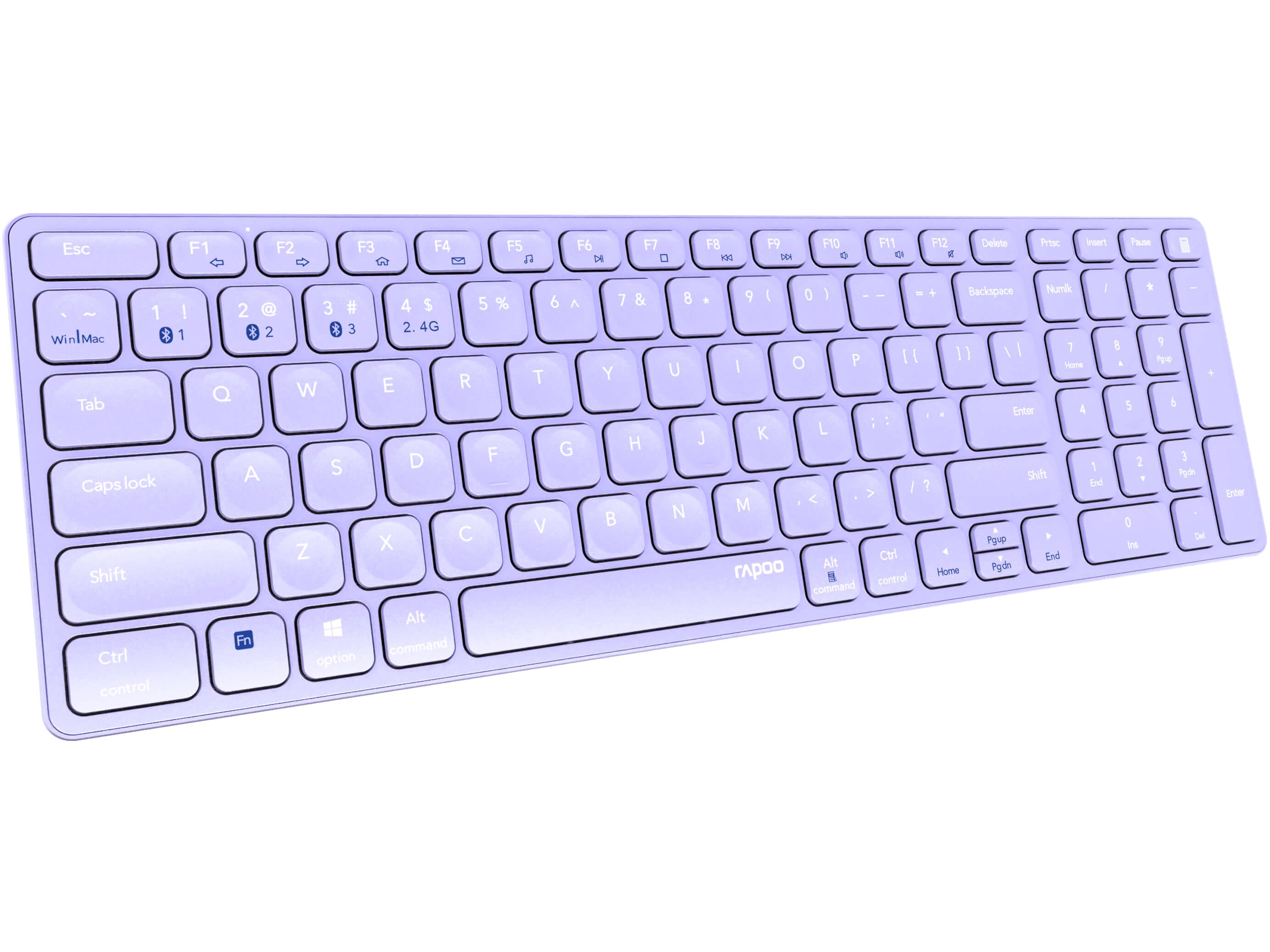 TECLADO S/FIOS RAPOO E9700M LILÁS