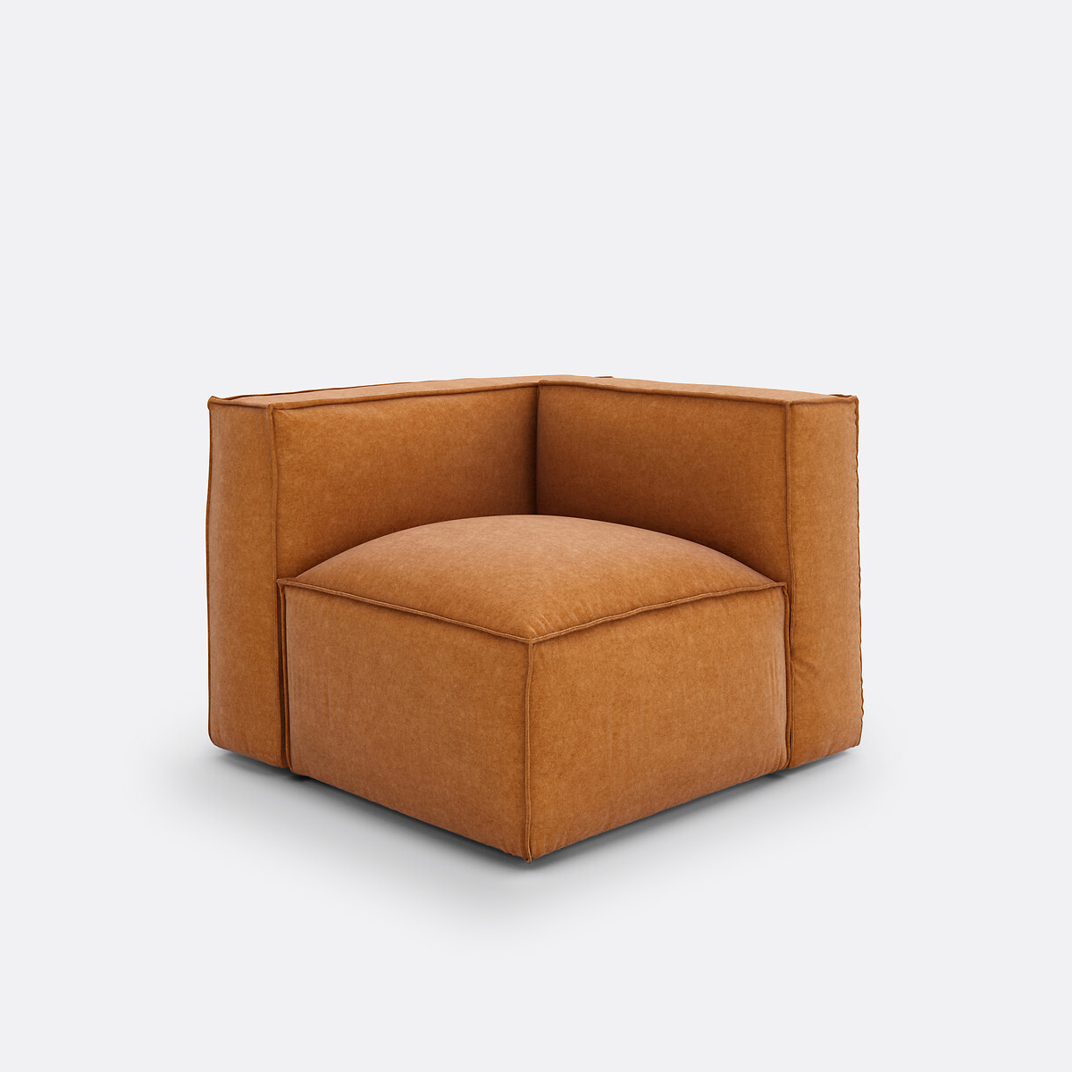 LA REDOUTE INTERIEURS<br>Sofá modular de canto em veludo texturizado, Seven
