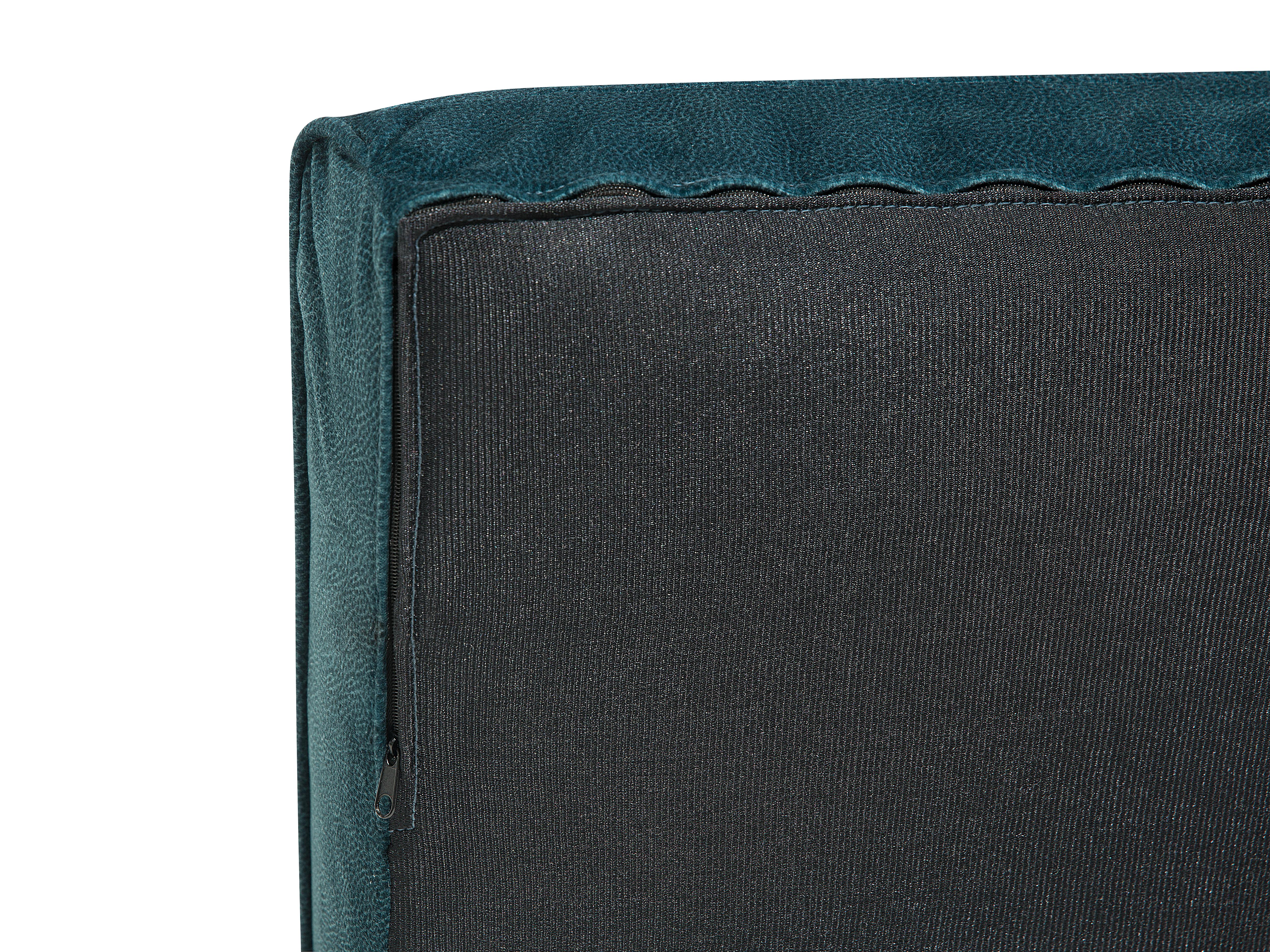 Bank 2-zits GAULA Fluweel Groenblauw