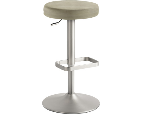 Barkruk Mayer Zitmeubelen 1200 44 x 44 x 55 cm Staal chroom mat/taupe