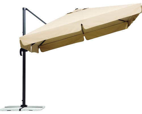 Schneider parasol 300 x 300 x 273 cm, polyester 200 g/m², naturel