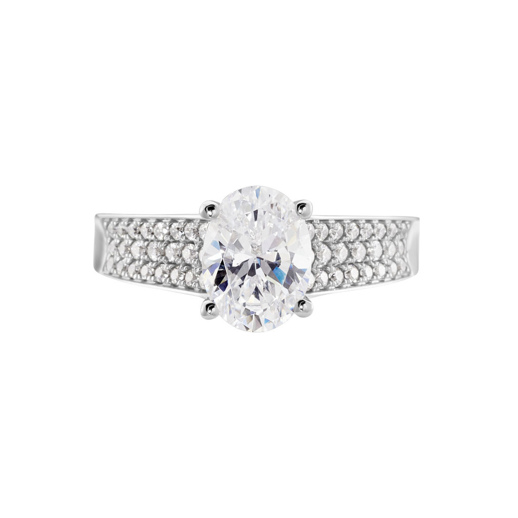 Bague Or Blanc Morganenn Oxyde