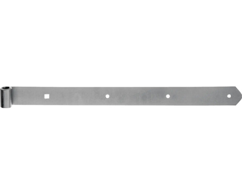 Scharnier type 6, rechte vorm, middelzwaar, 400 x 13 x 40 mm, roestvrij staal