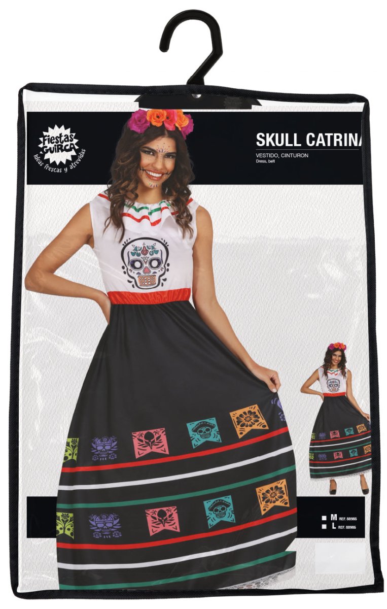 Dia De Los Muertos Jurk Dames Doodshoofd
