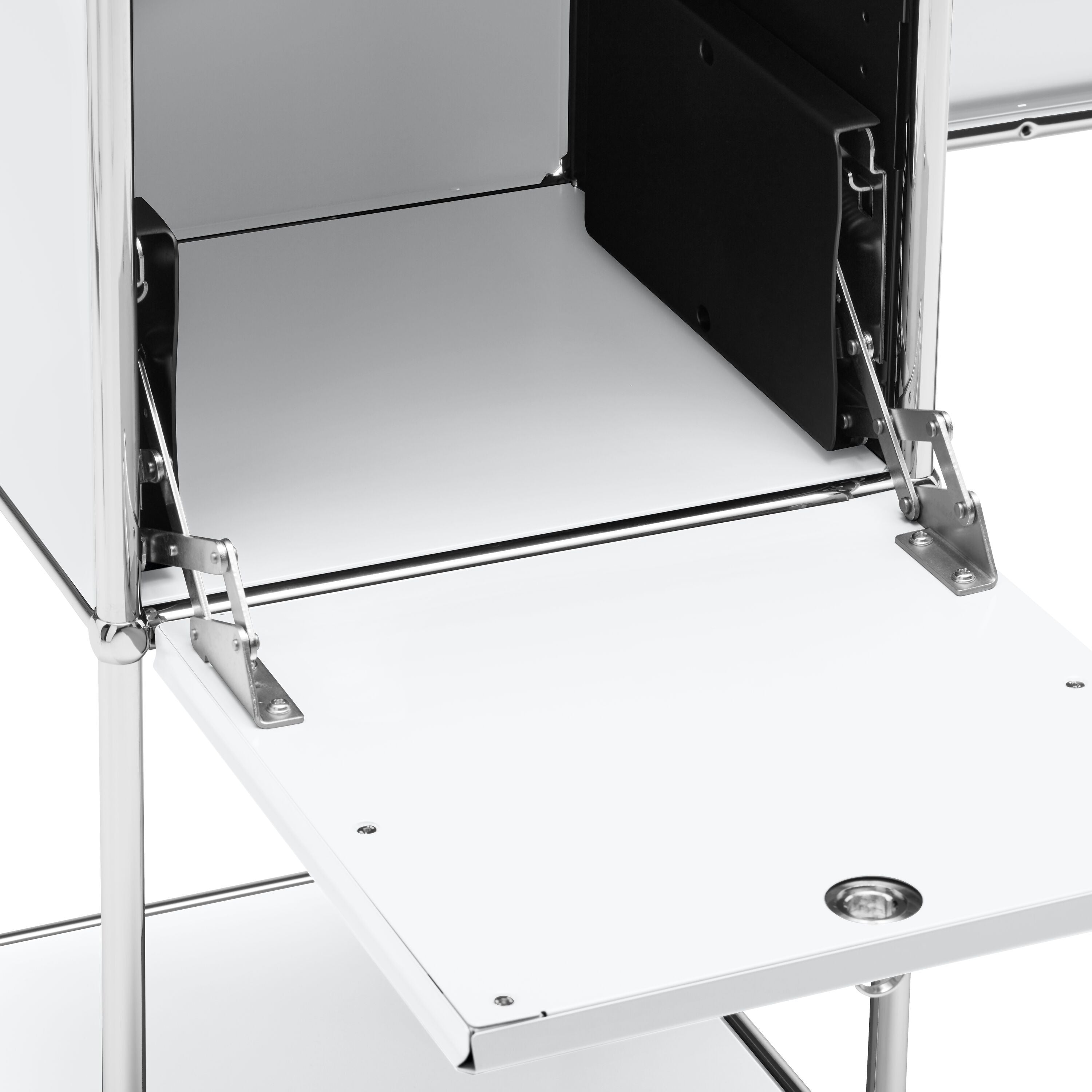 FLEXCUBE Schreibtisch - Weiss / B: 152.0 cm x T: 40.0 cm x H: 80.0 cm