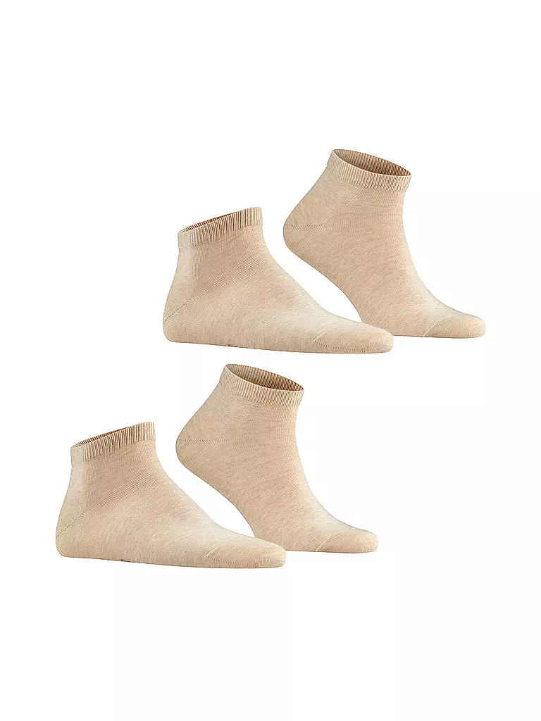 FALKE Sneakersocken HAPPY 2er Pkg. sand mel. beige