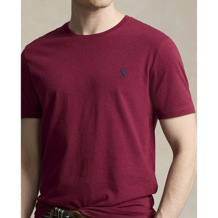 Polo Ralph Lauren Custom Slim Fit Jersey Crewneck T-Shirt Vintage port heather/c7587