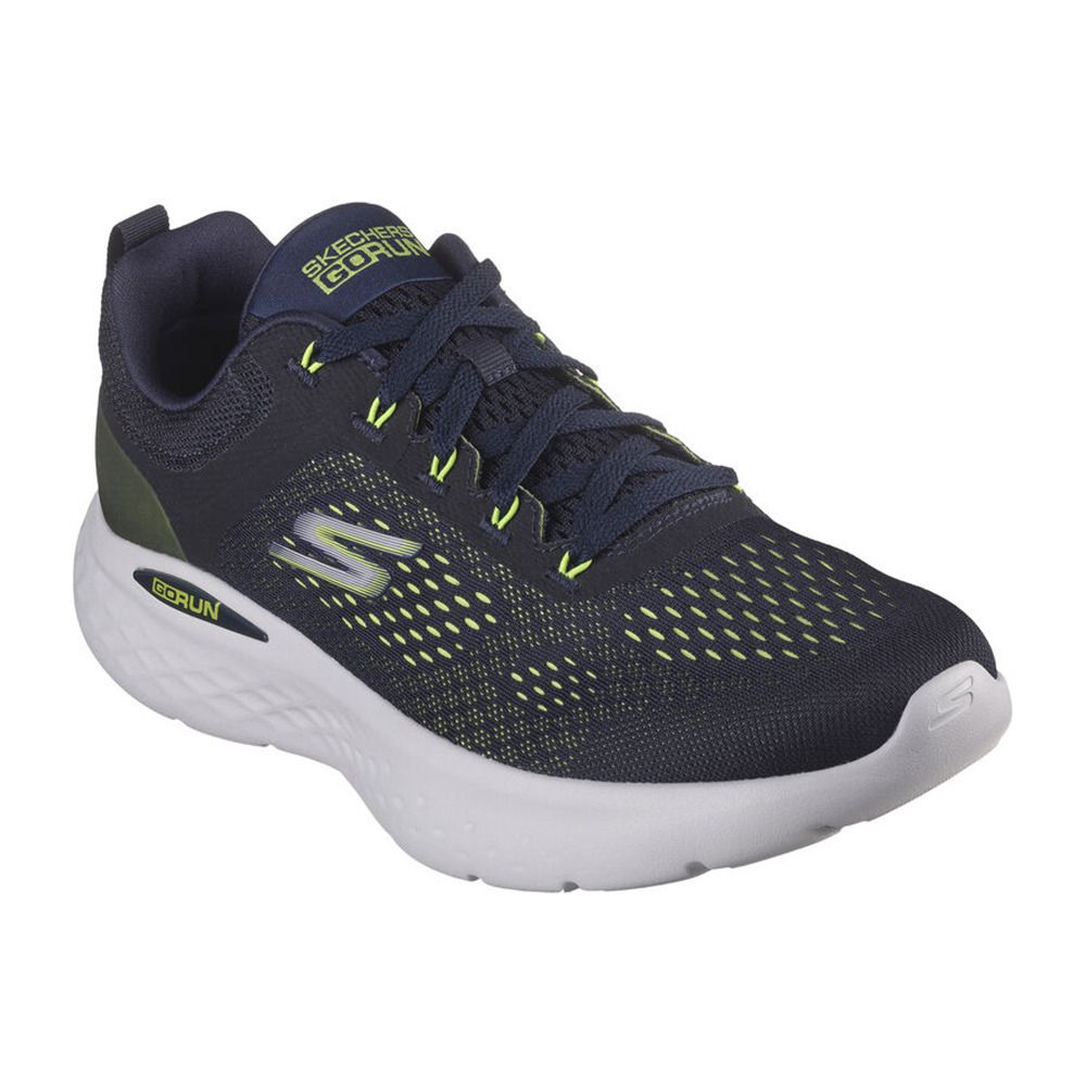 Skechers GO RUN LITE - Chaussures running Homme navy/lime