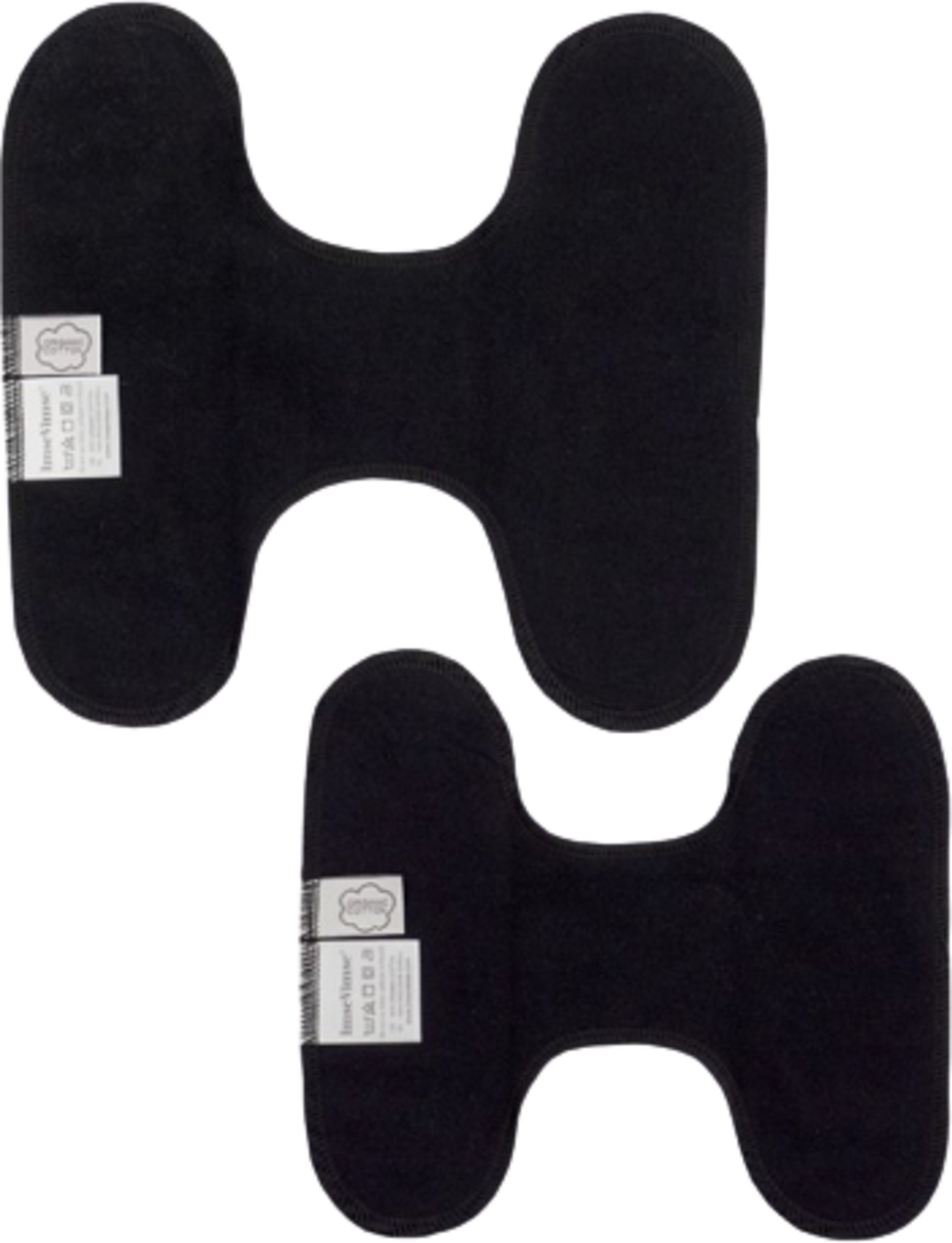 Imse  Stoffbinden ohne Knöpfe Regular, Black (3 Stk)