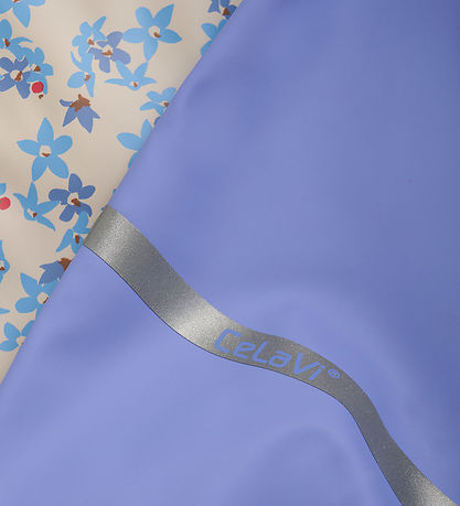 CeLaVi Regenkleidung m. Träger - PU - Blue Bell m. Print