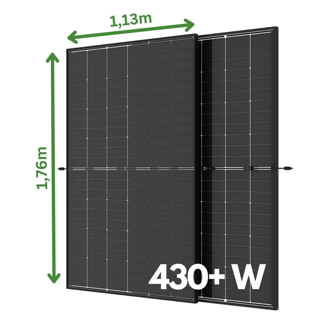 MyCarport Balkonkraftwerk 1760+ Watt – Premium transparent Variante