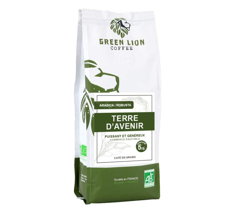 250g café en grain bio Terre d'avenir - Green Lion Coffee
