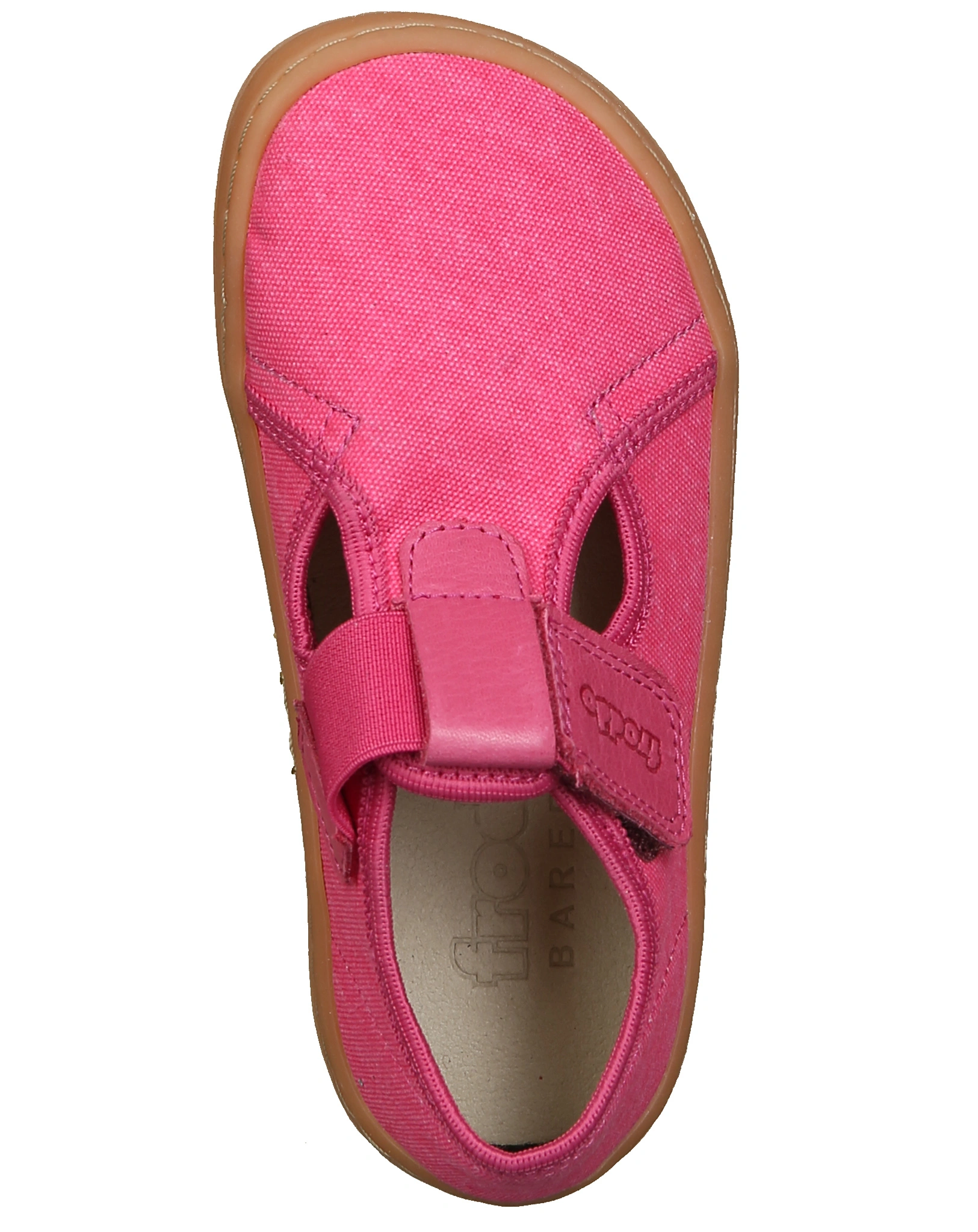 Barfußschuhe CANVAS T-BAR in fuxia