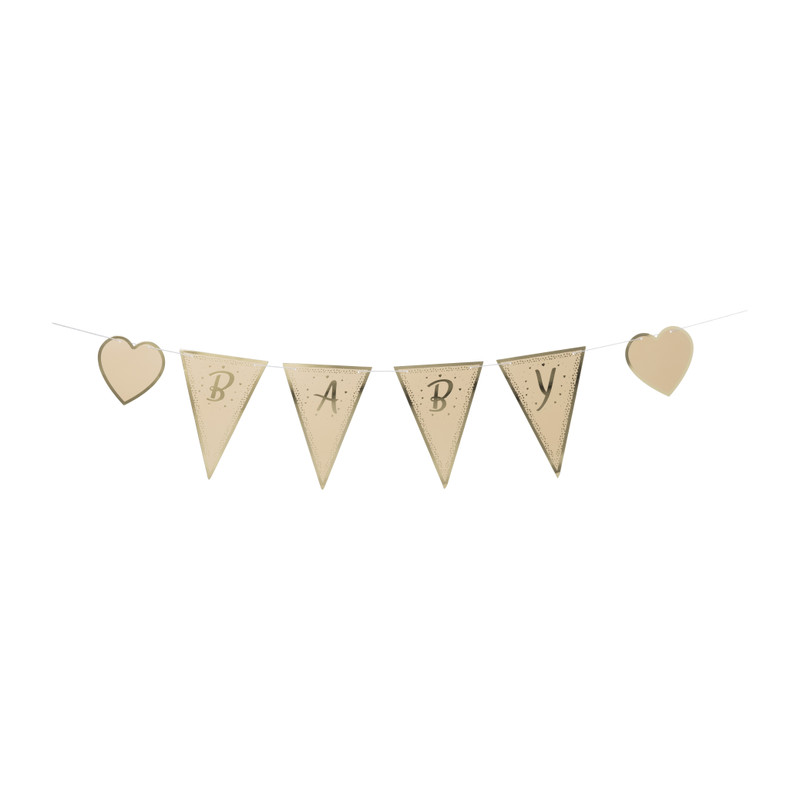 Slinger baby - bruin/goud - 2x200 cm