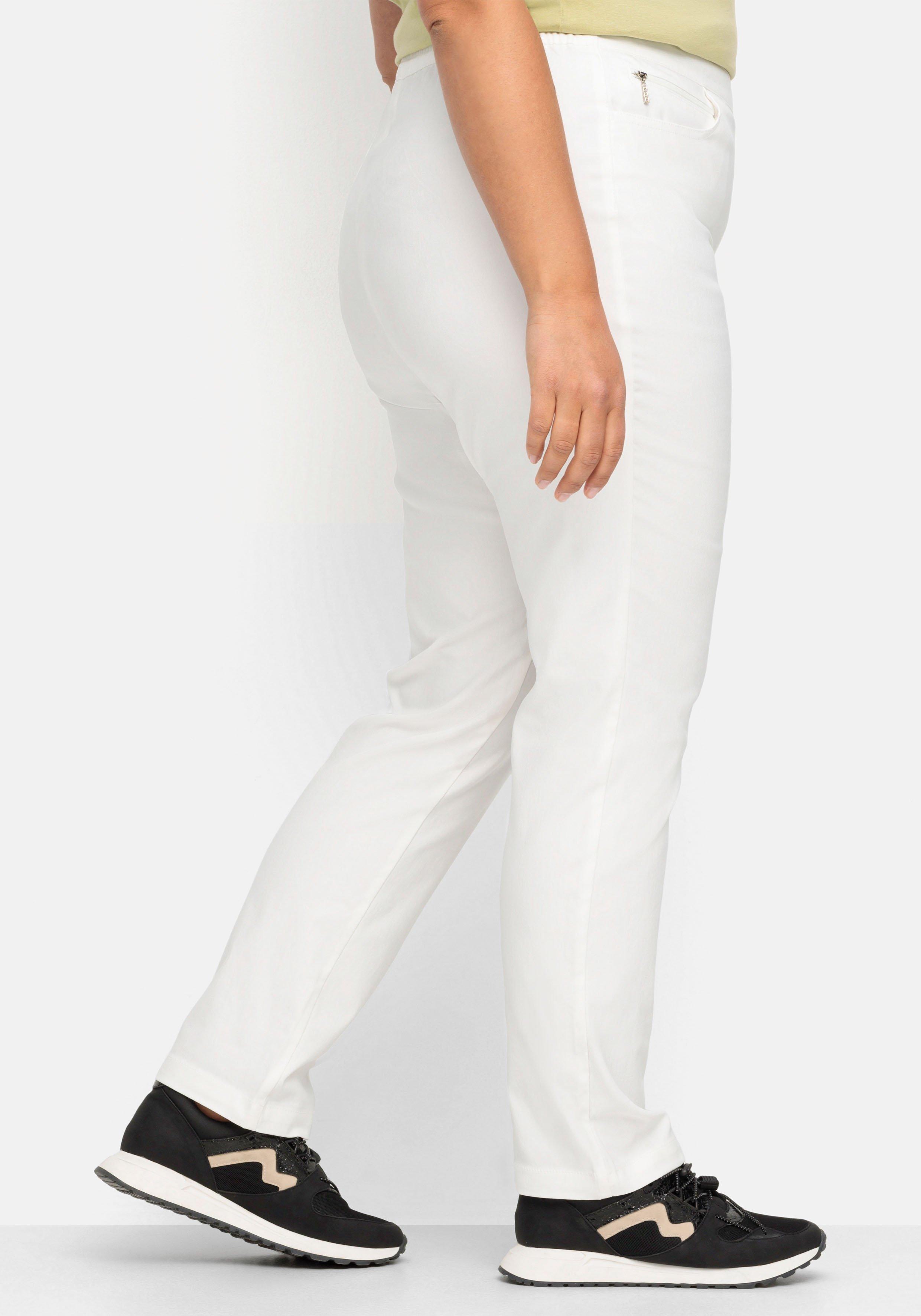 Gerade Bengalinhose mit schmalem Bein