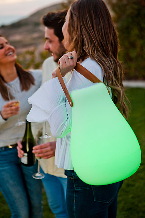 Lampe extérieure portable LED intégrée ⌀27,5cm 45lm IP54 1W lumière variable RGB + blanc New Garden
