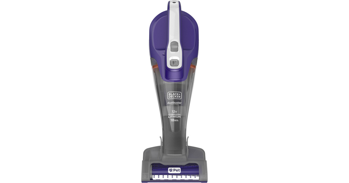BLACK+DECKER18V 4IN1 PowerSeries Extreme PET steelstofzuiger + 12V PET Kruimeldief met dierenborstel Bundel  (Grijs/paars)