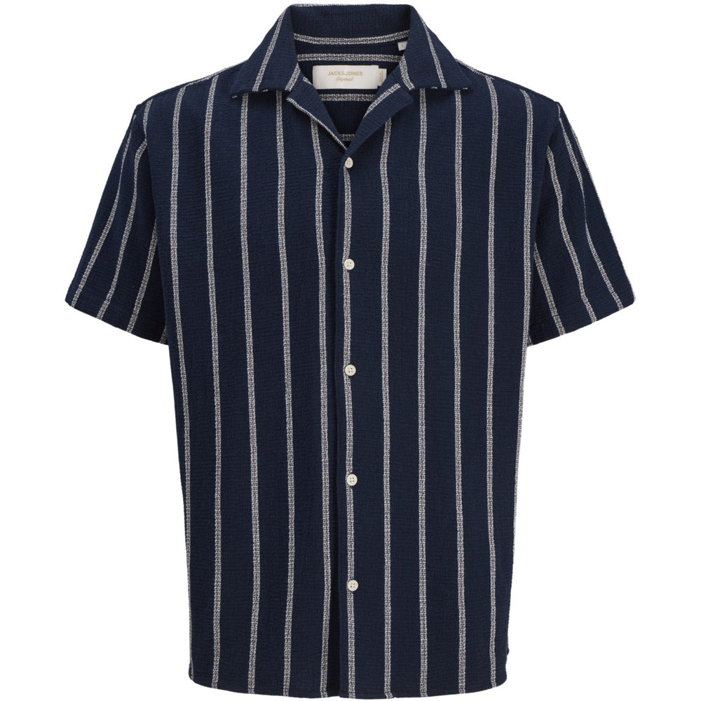 Køb Jack & Jones Junior Sky Captain Stripes Jorcoba Stripe Resort Skjorte Ss Sn Jnr