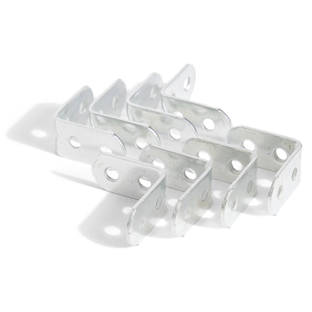 8 équerres de chaise acier zingué - 30x2 mm
