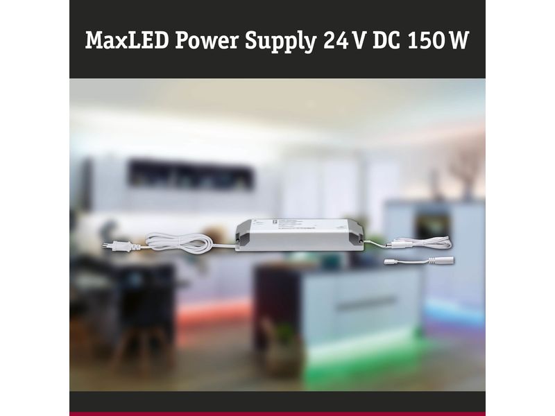 Paulmann Transformator 150 VA DC, Weiss Power Supply für MaxLED Stripes
