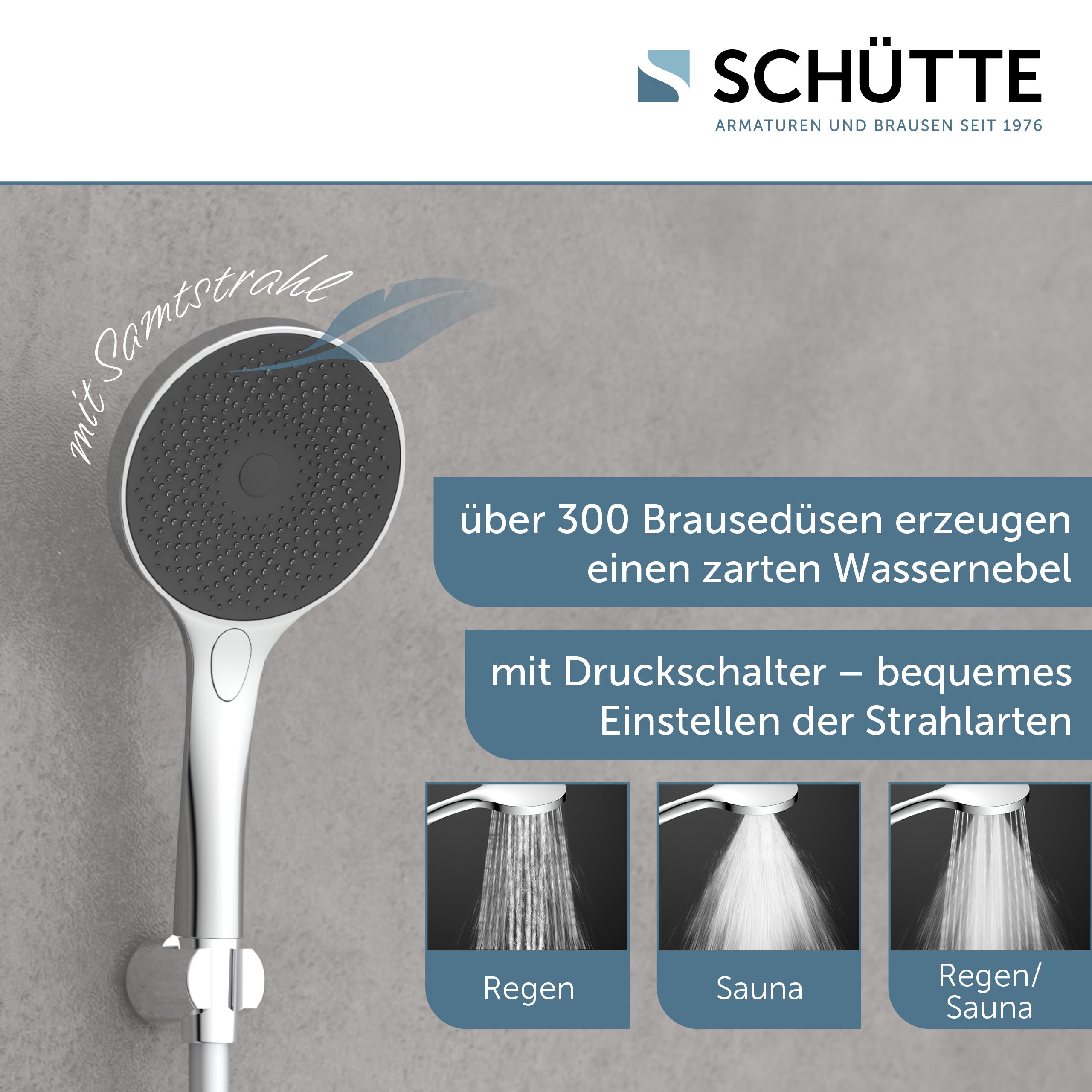 SCHÜTTE CAPRI Handbrause, Chrom/Anthrazit