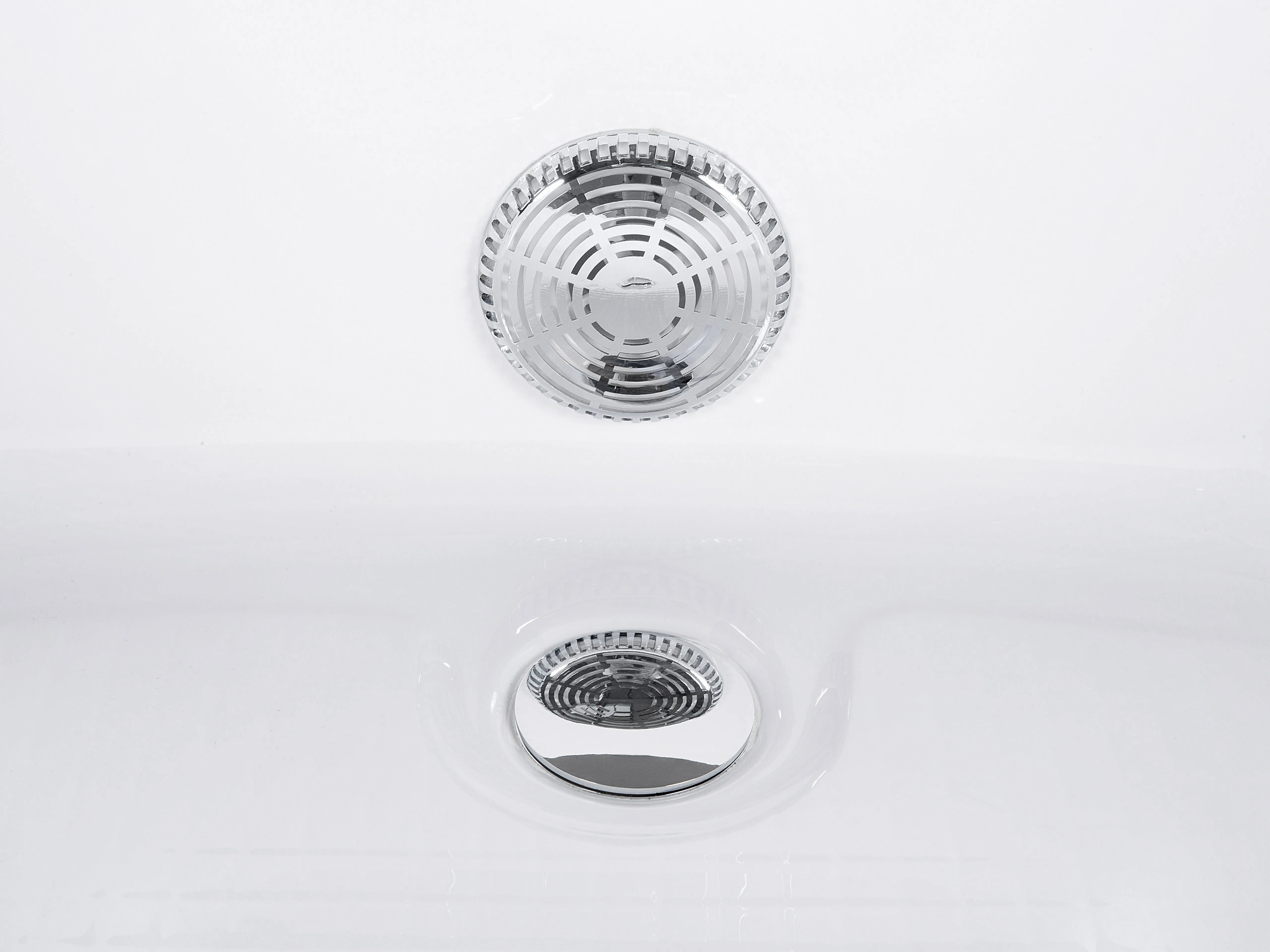 Hoek bubbelbad met LED MARTINICA 214 x 155 cm Wit
