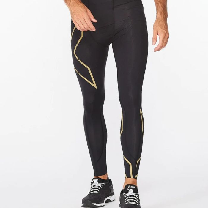 2XU Herre Lange tights Light Speed Compression Tights Sort