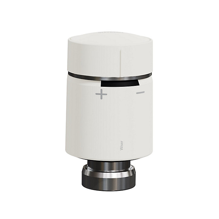 Tête de vanne thermostatique connectée Schneider Electric Wiser blanc