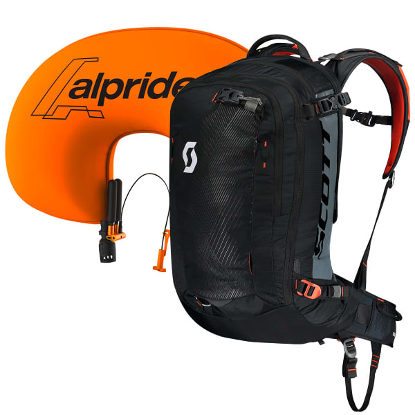 Sac airbag SCOTT PACK GUIDE AP 30 KIT BLACK/BURNT ORANGE