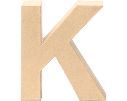 Letter K, karton, 17,5 x 5,5 cm