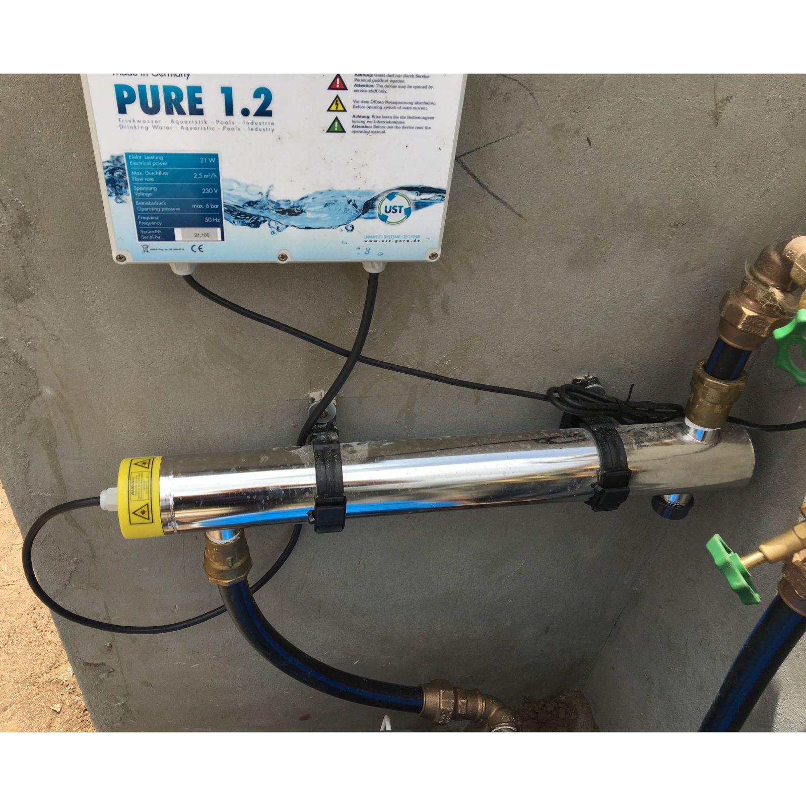 PURE 1.2 - UVC Anlage zur Wasseraufbereitung