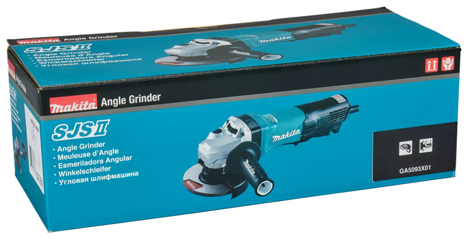 Makita GA5093X01 230 V Haakse slijper - 125 mm - 1900W - softstart