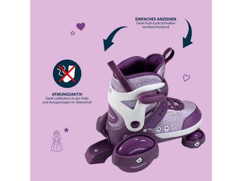 Hudora Inline-Skates My First Quad Lila, 26-29 Rollschuhe für Kinder