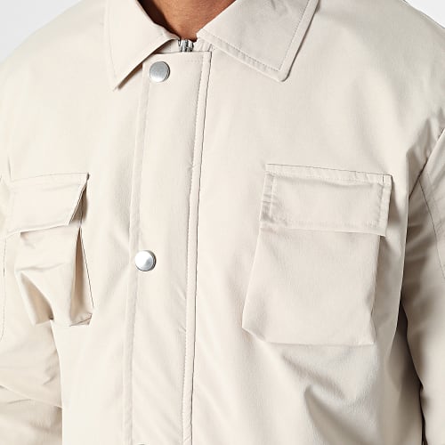 Ensemble Veste Zippée Et Pantalon Cargo LL640 Beige