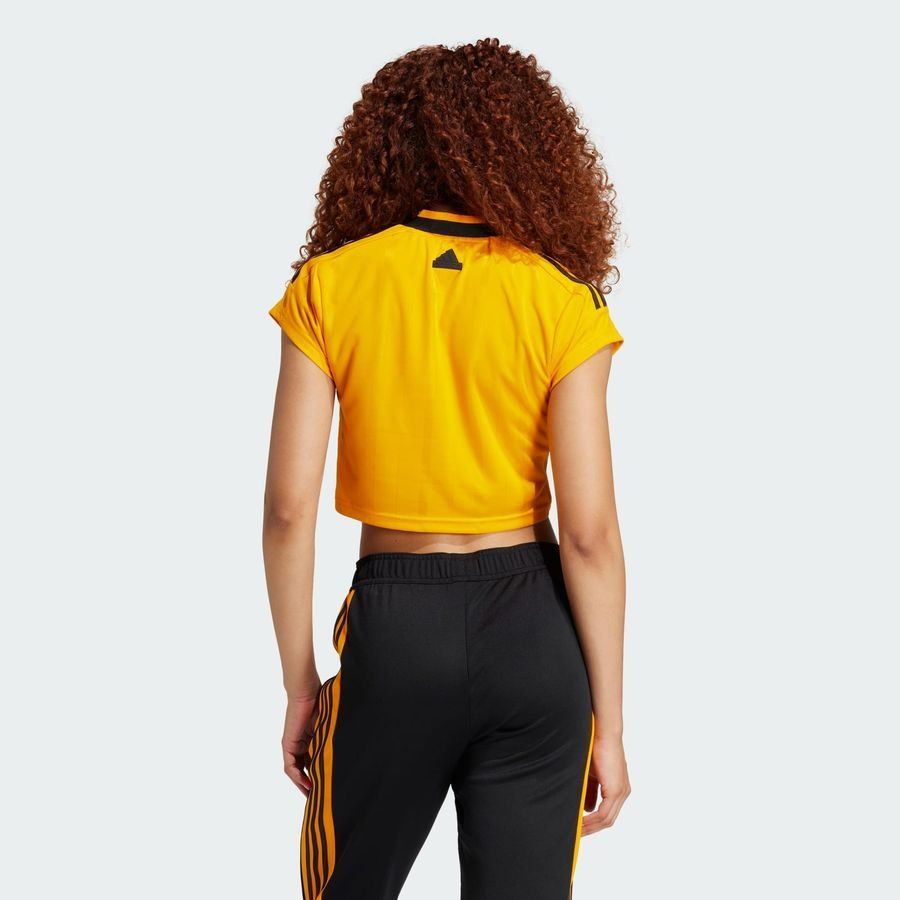 Adidas Maillot crop top à 3 bandes coupées Tiro