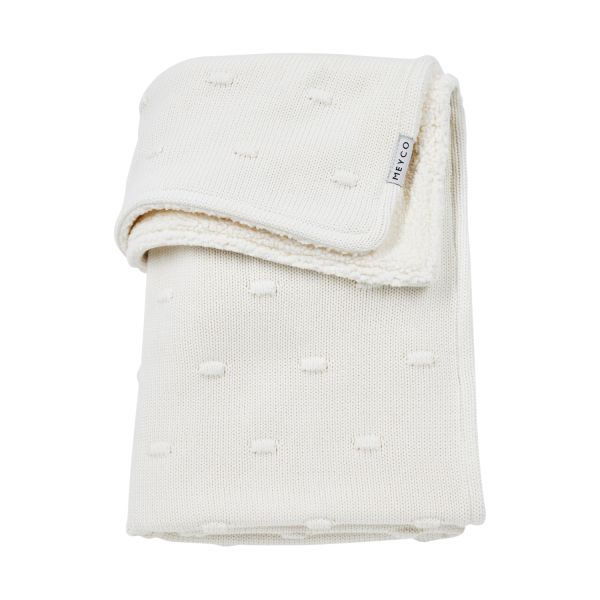 Wiegdeken Teddy Knots Offwhite 75 x 100 cm