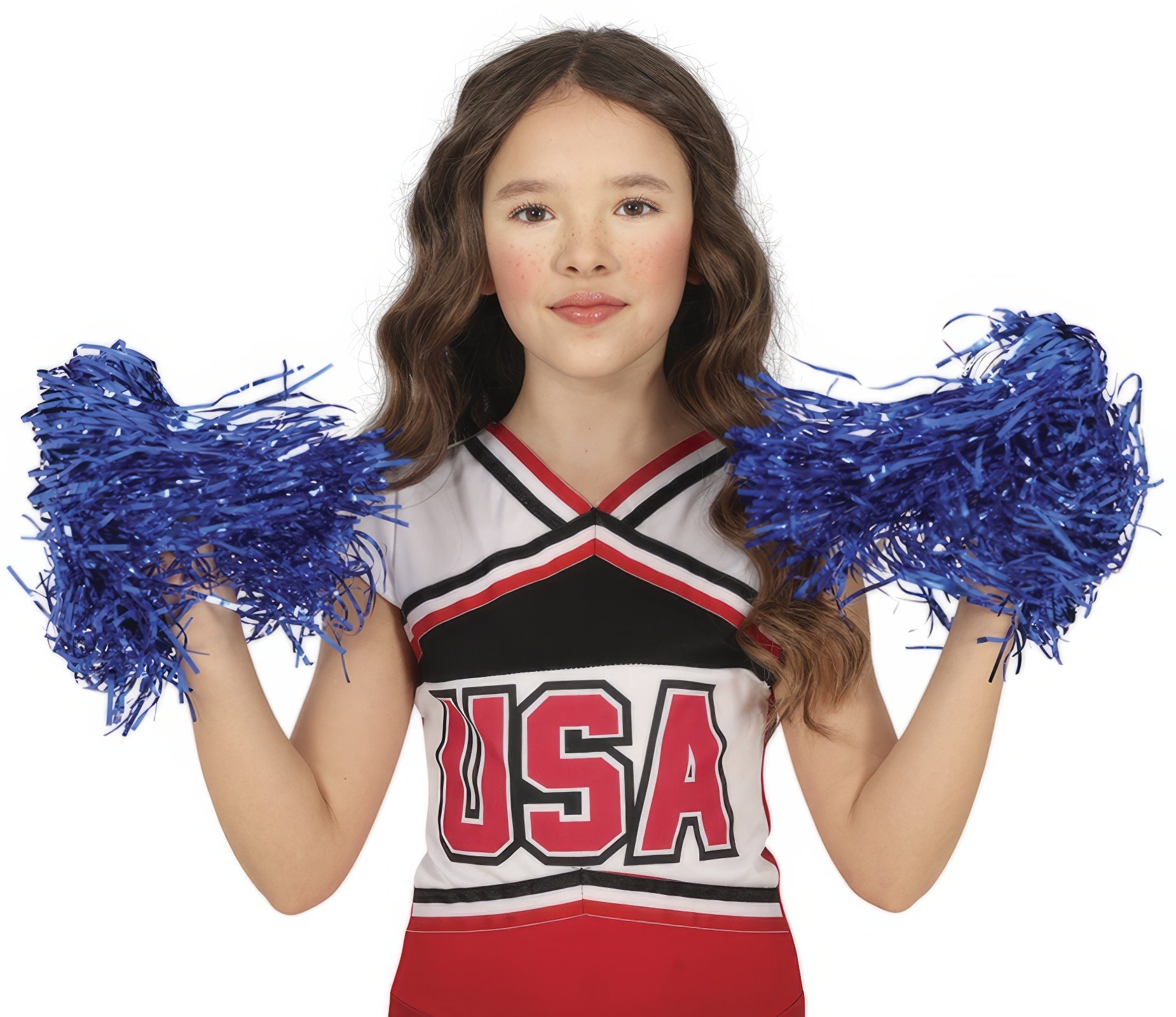 Blauwe Pompoms 2st