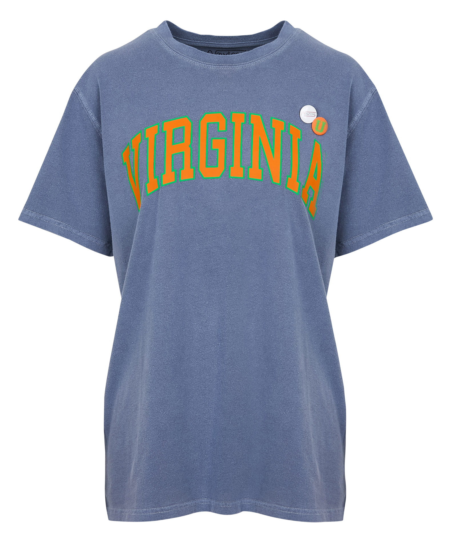TRUCKER VIRGINIA - Tee-shirt droit col rond sérigraphié en coton | Orange