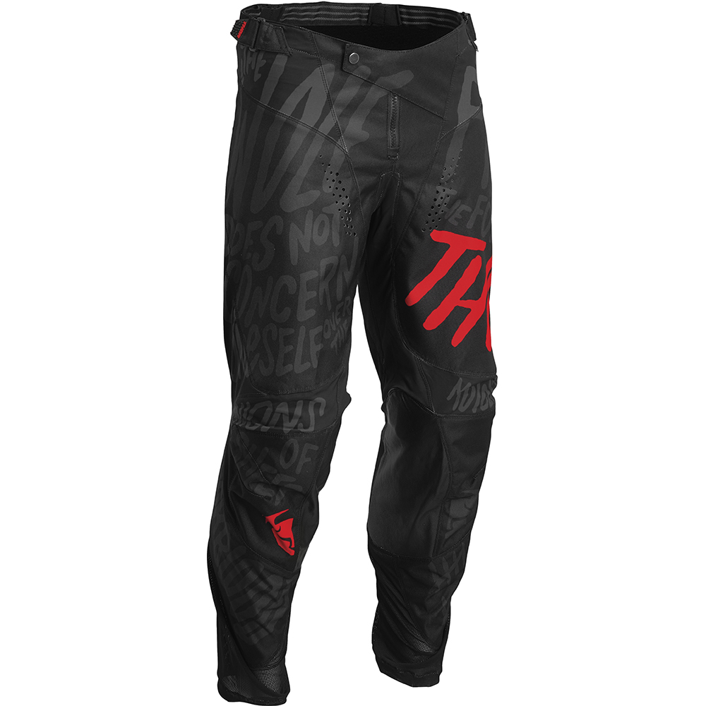 Thor Motocross - Pantalon Pulse Counting Sheep Noir / Rouge