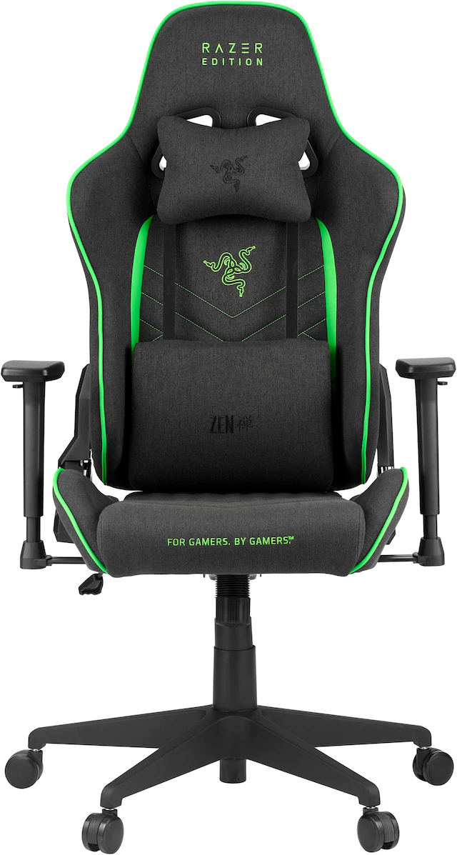 RAZER Gaming-Stuhl »by ZEN TAROK PRO X« () 3D Armlehnen, Metallrahmen, ergonomisch, 130 kg Tragkraft, 60mm Rollen