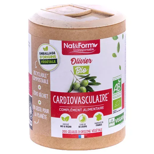 Azeite de Oliva Orgânico Ecológico Nat & Form - 200 cápsulas